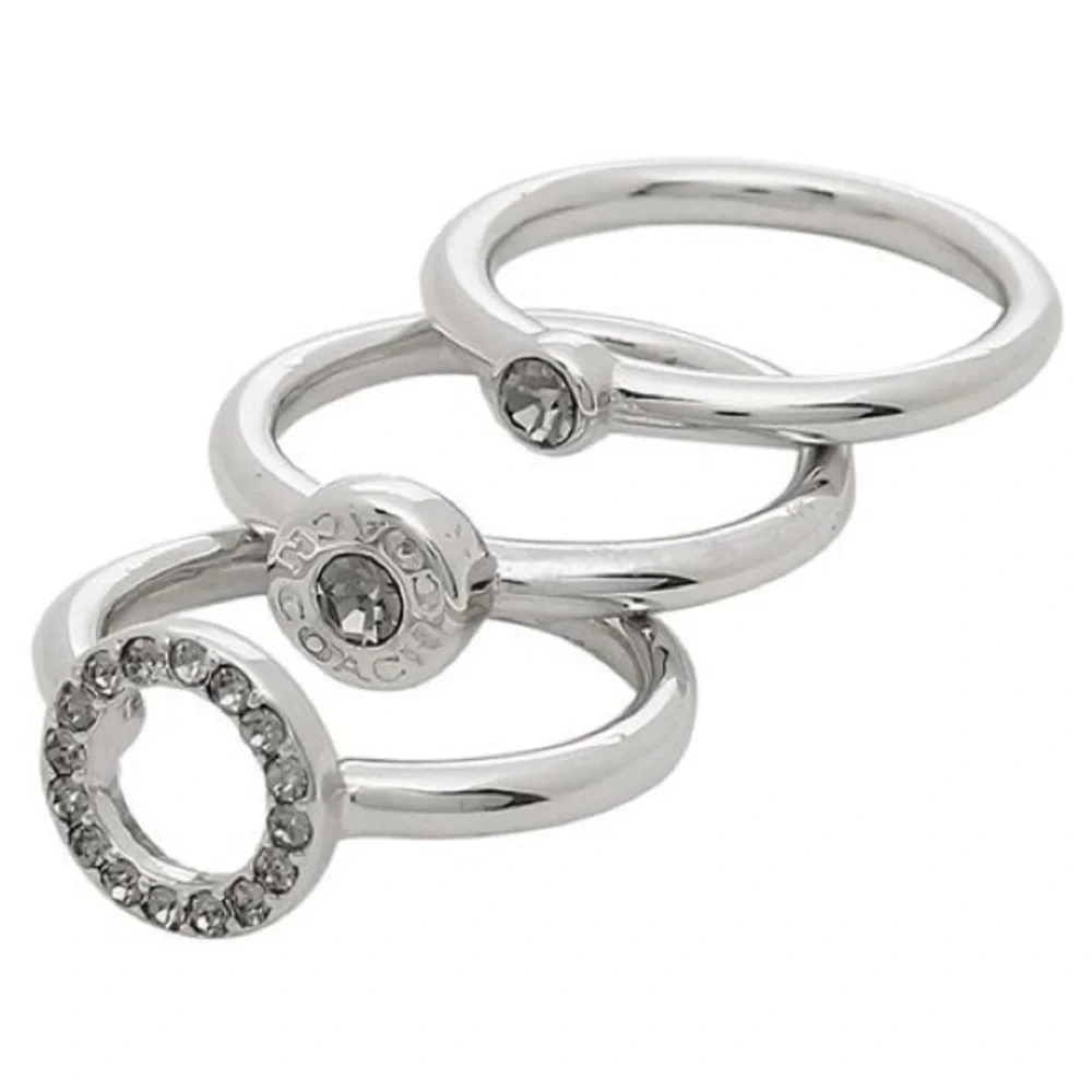 NWOT COACH OPEN CIRCLE HALO RING SET - Picture 2 of 14